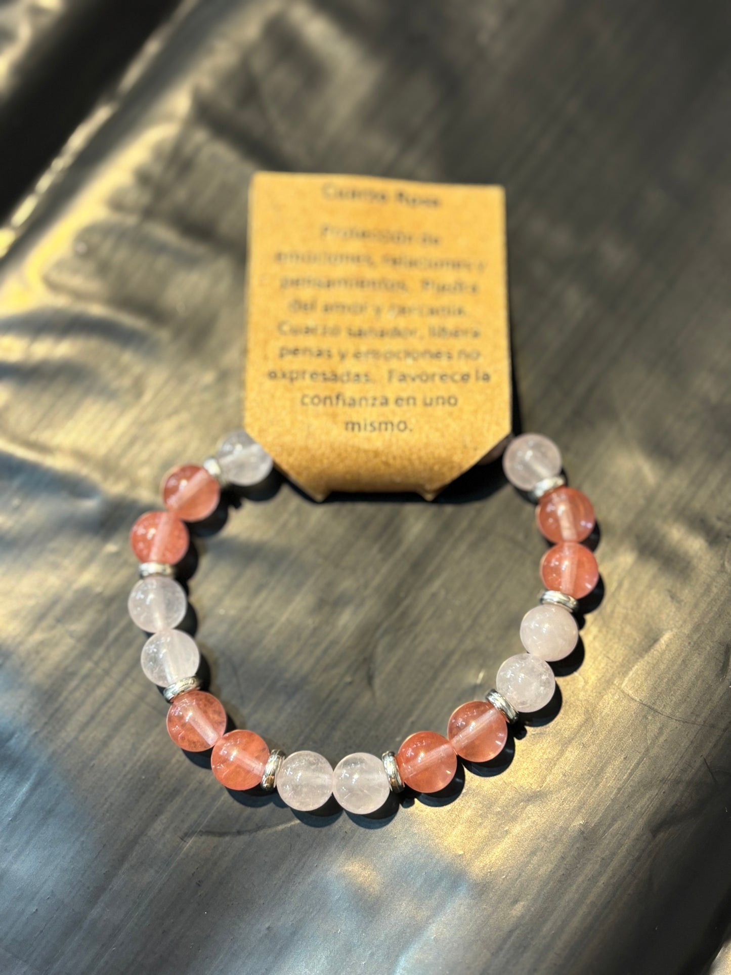 Pulsera Cuarzo Rosa