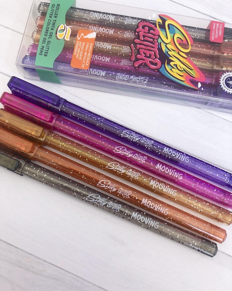 Bolígrafos Gel con Glitter