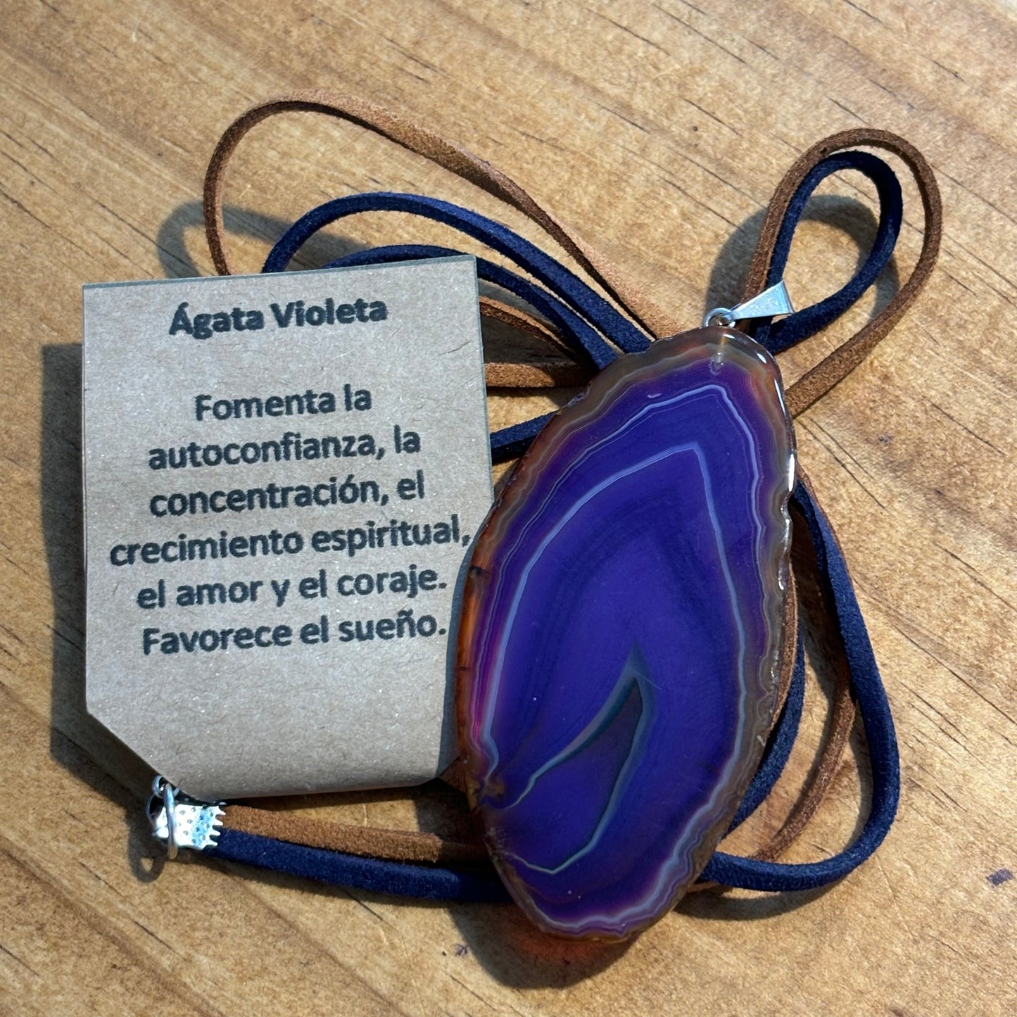 Colgante Ágata Violeta