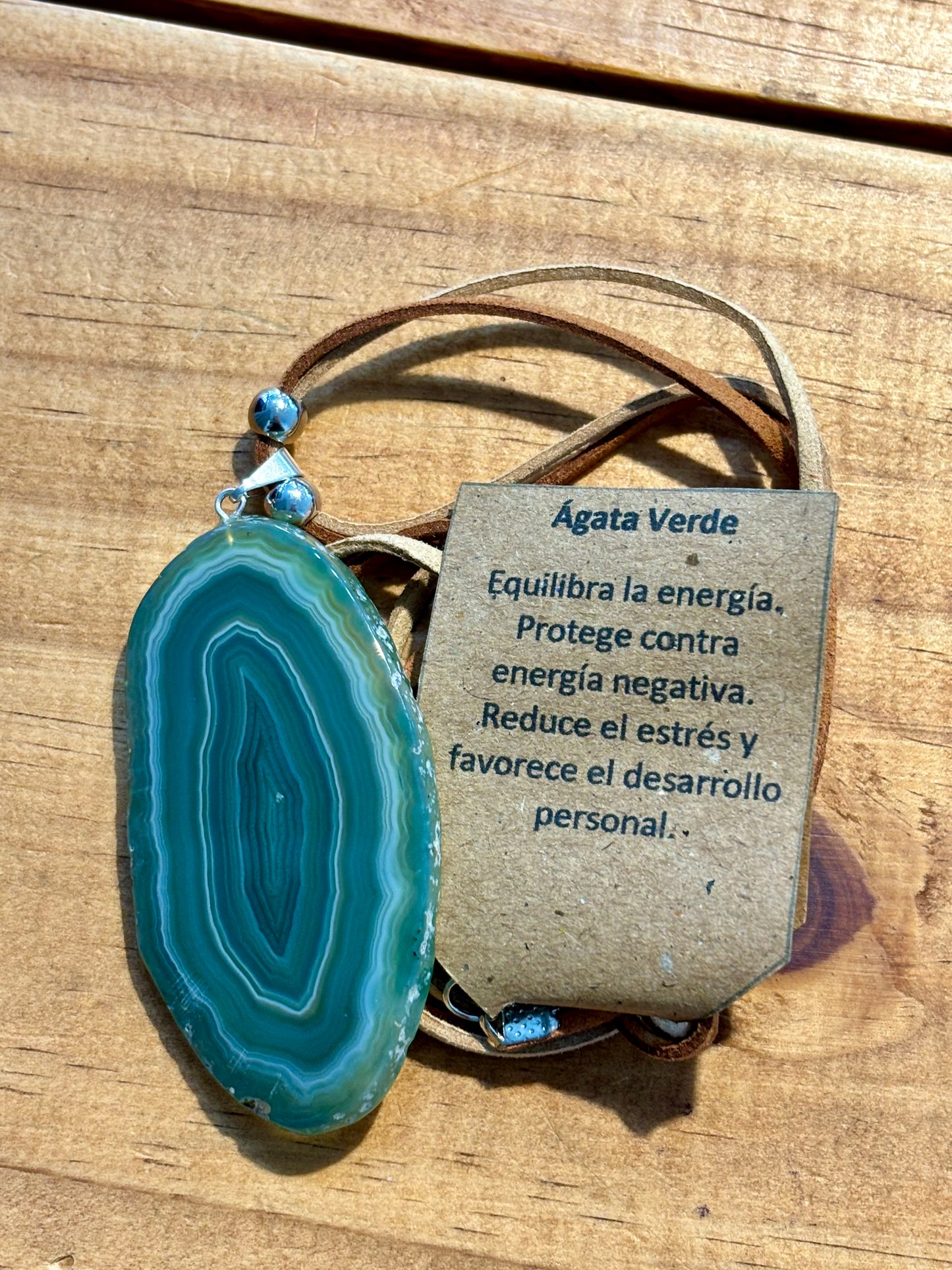 Colgante Ágata Verde
