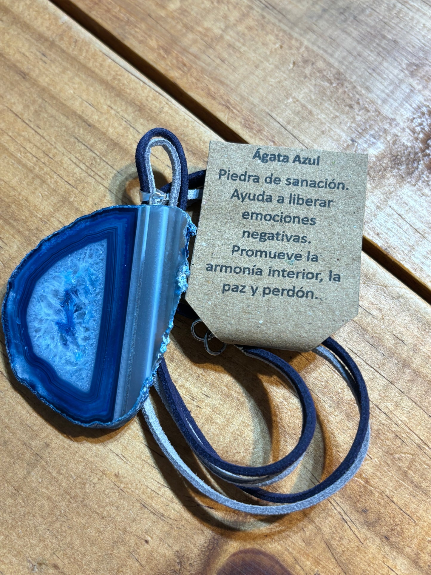 Colgante Ágata Azul