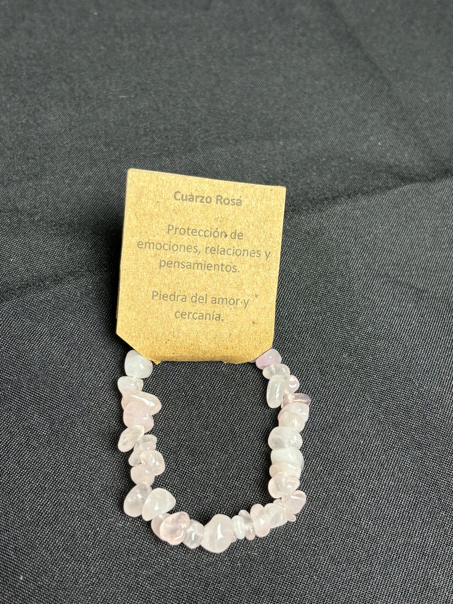 Pulsera Escallas Cuarzo Rosa