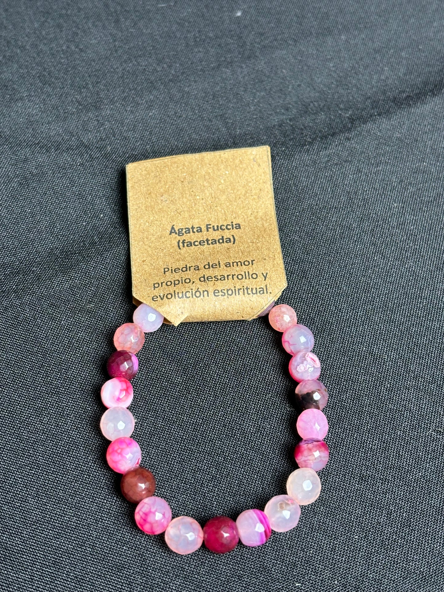 Pulsera Agata Fuccia
