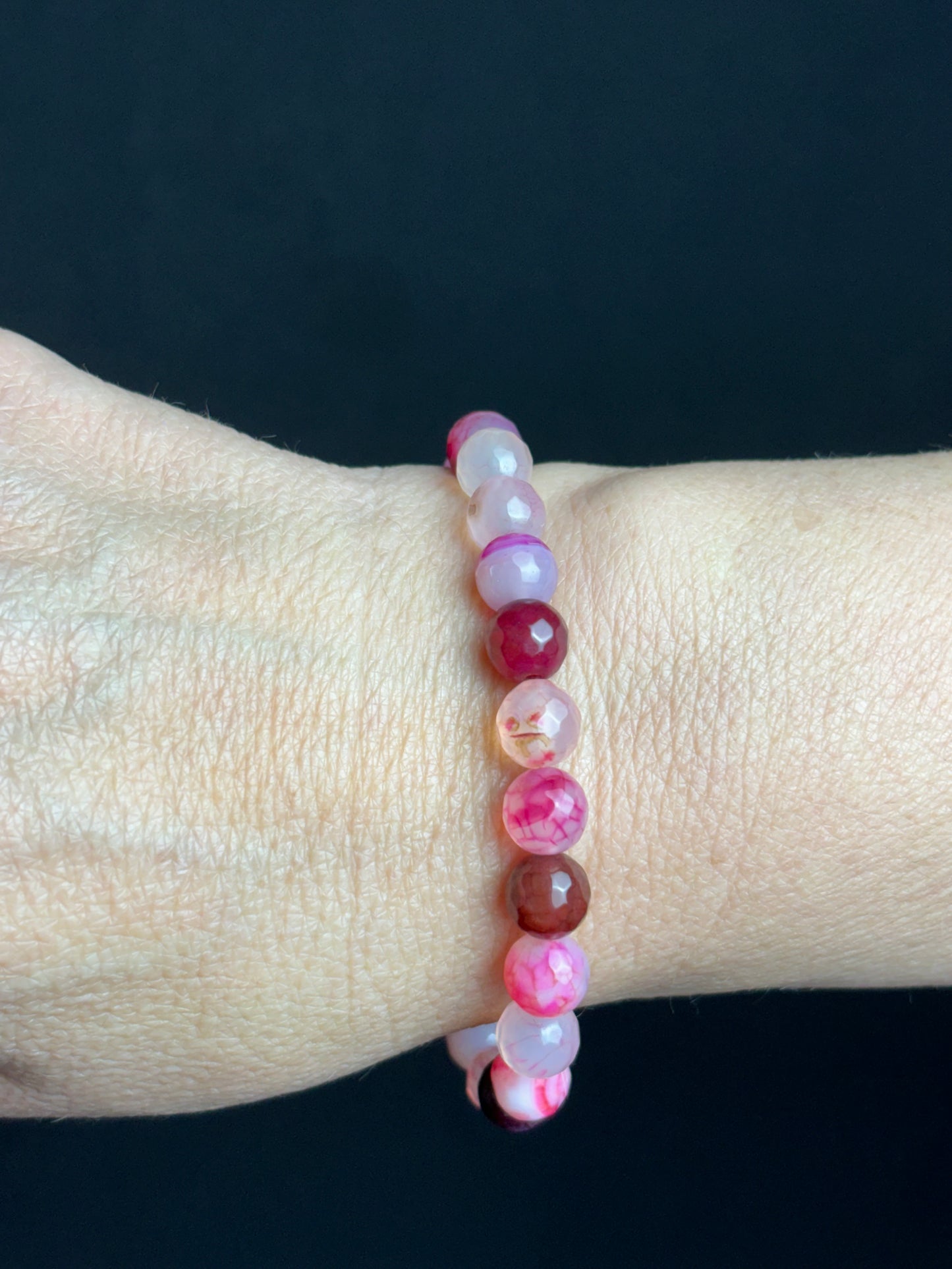 Pulsera Agata Fuccia