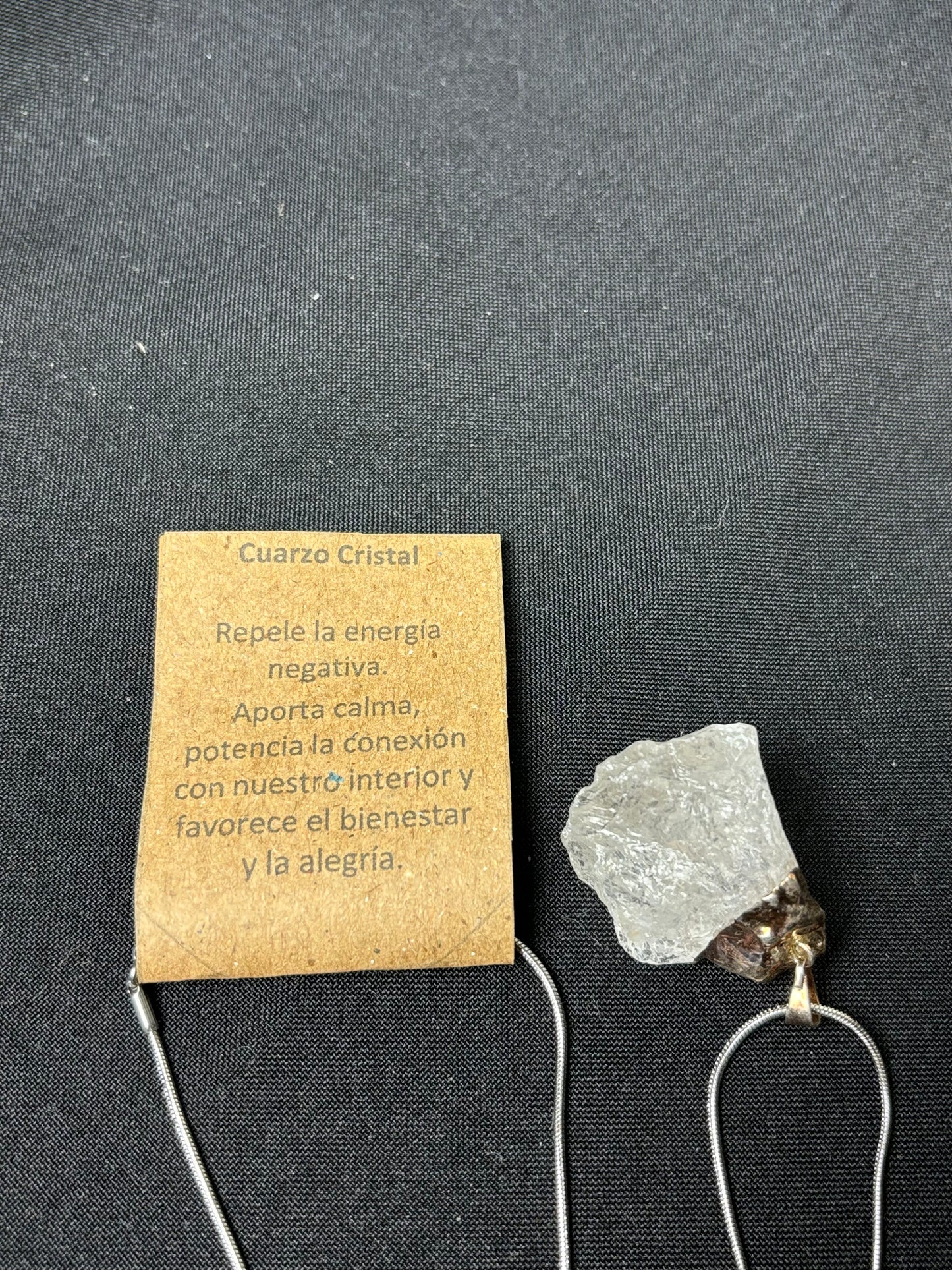 Cadena con Dije Cuarzo Cristal