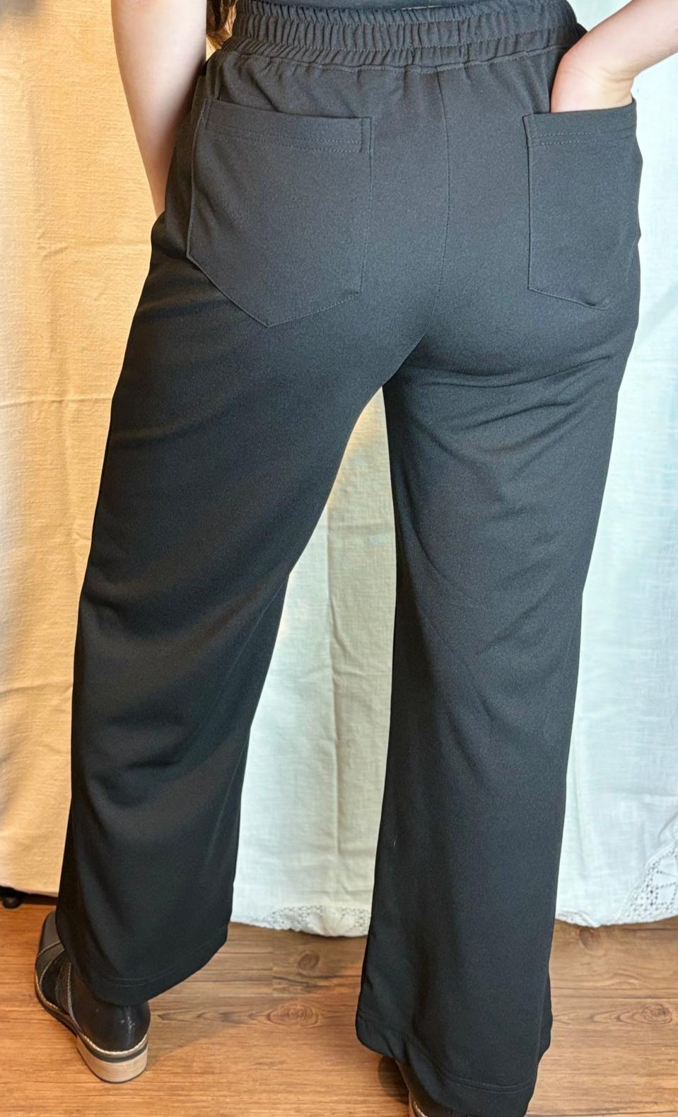Pantalón Negro Tela Scrub