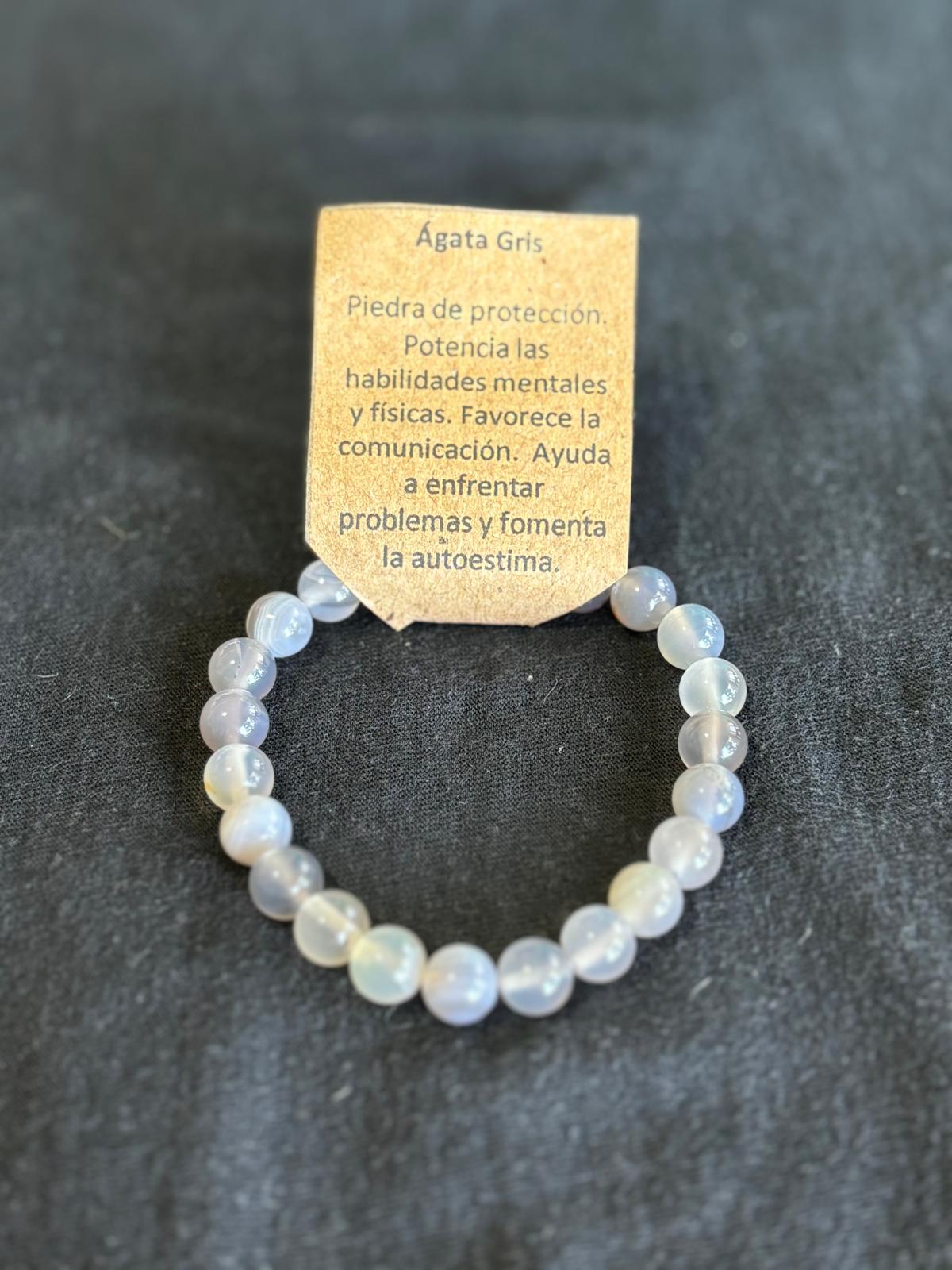 Pulsera Ágata Gris