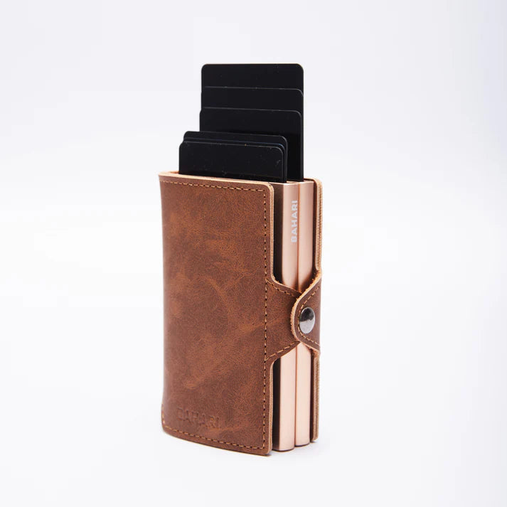 Billetera Pacífico Double Brown&Gold