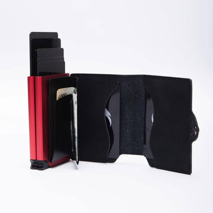 Billetera Pacífico Double Black&Red