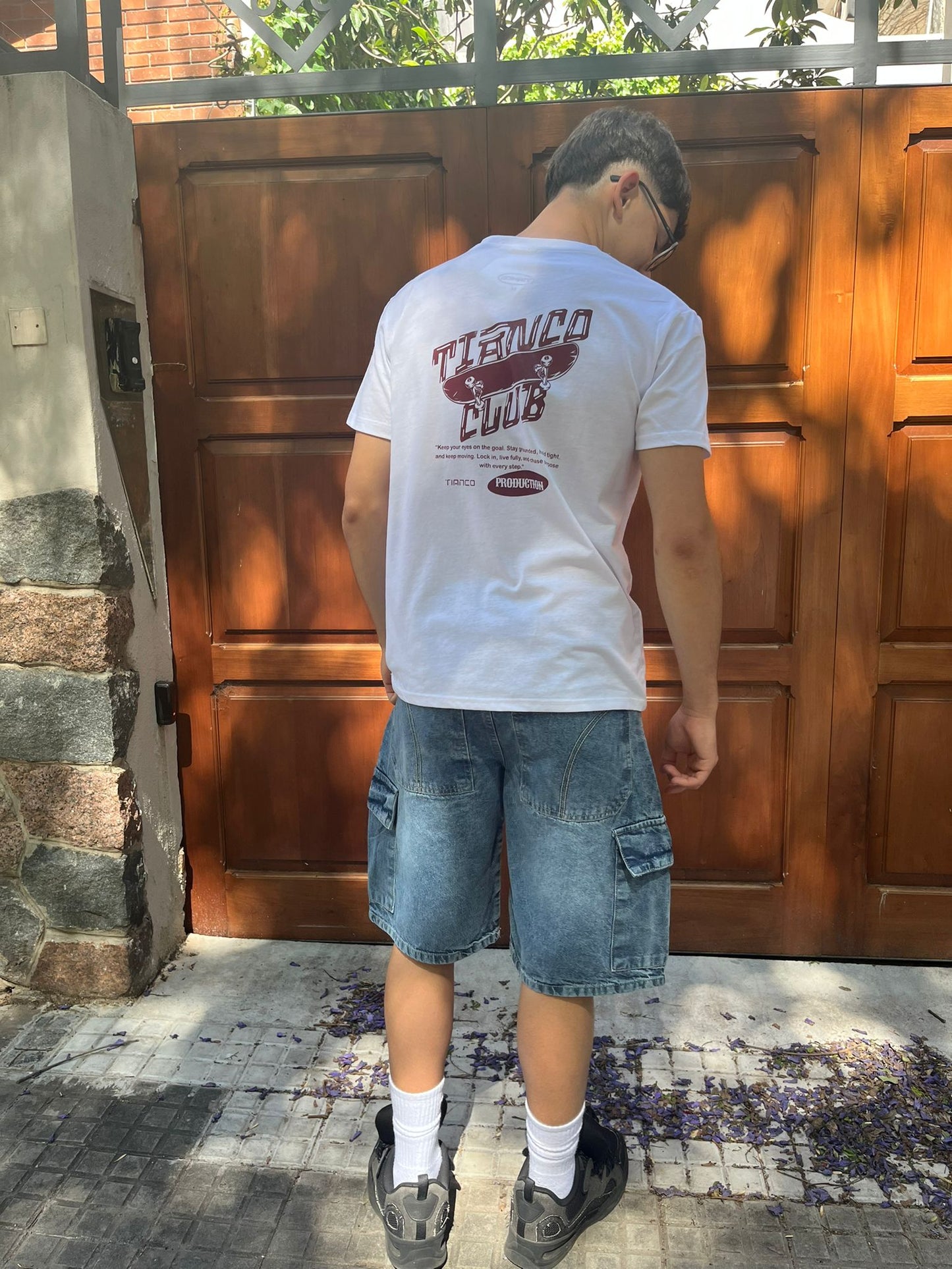 Bermuda Baggy Cargo Azul