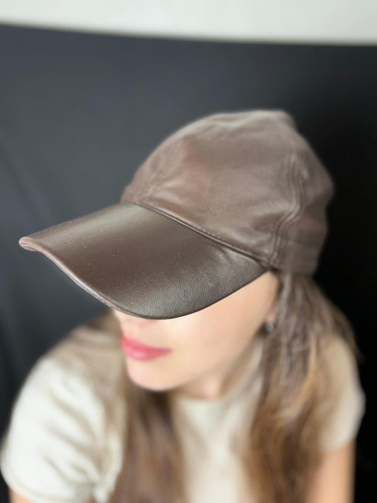 Gorra de Cuero - Color Chocolate