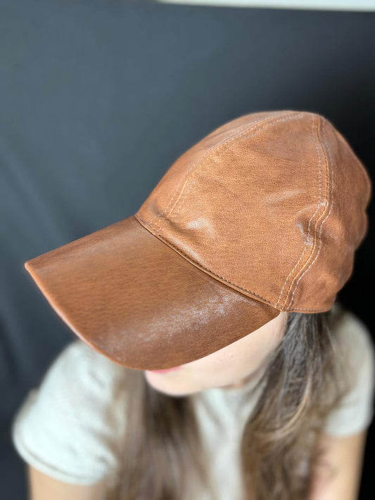 Gorra de Cuero - Color Café