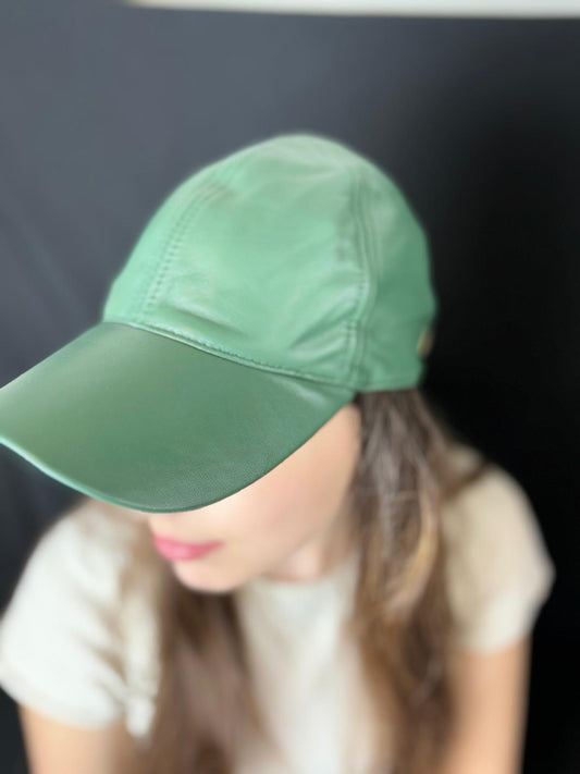 Gorra de Cuero - Color Verde