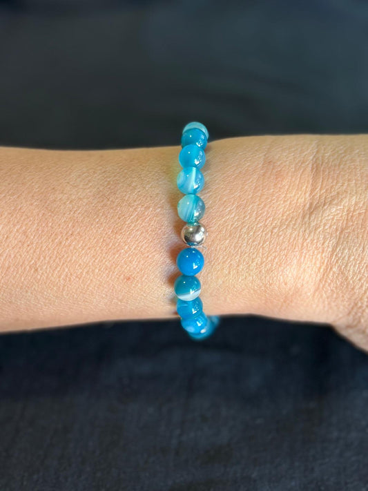 Pulsera Ágata Azul