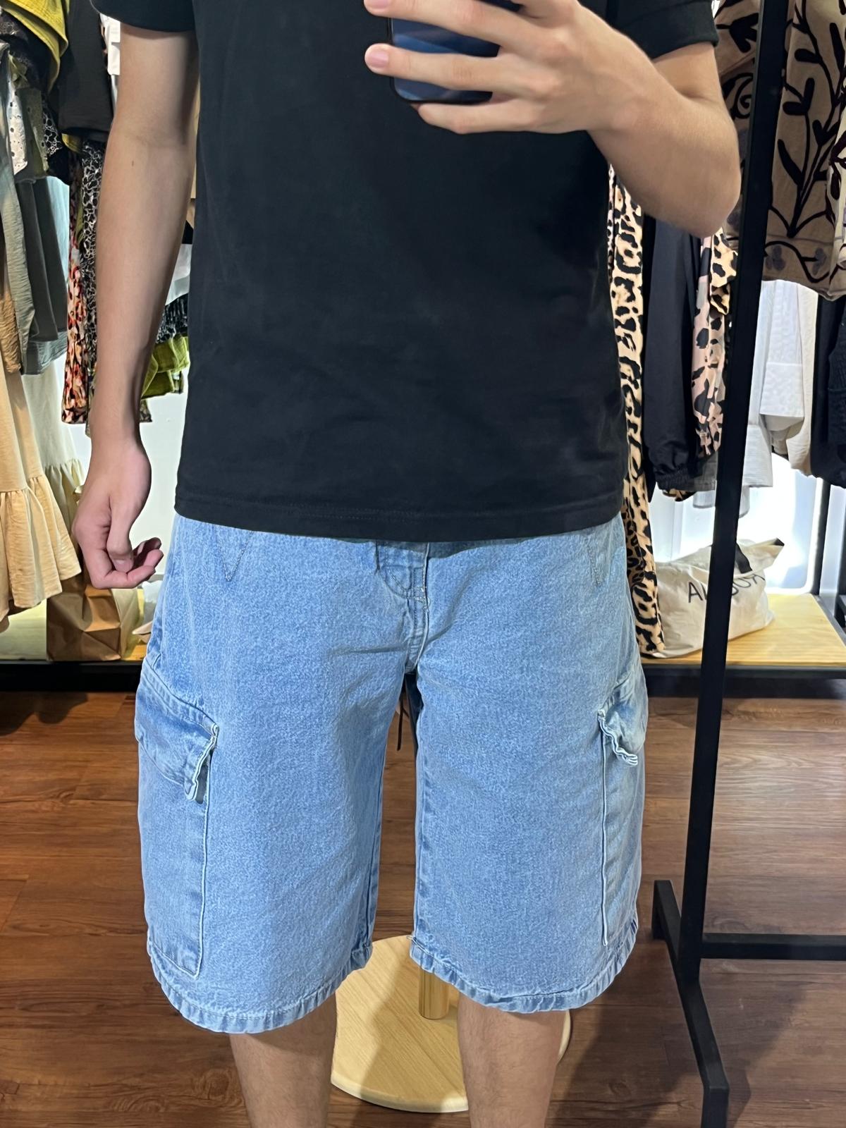 Bermuda Baggy Cargo Celeste